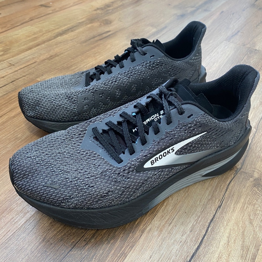 Brooks Hyperion 2 GTS Womens Running Shoes Black Grey 1204221B058 Size 7.5